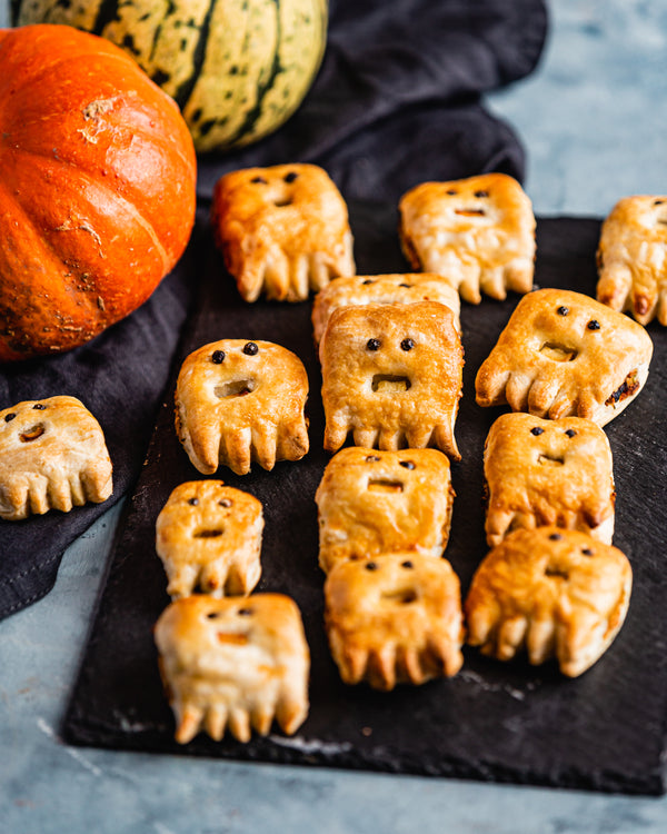 Spooky Plant-Based Sausage Rolls👻