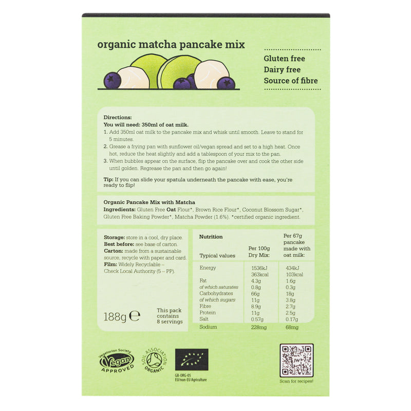 Organic Matcha Pancake Mix